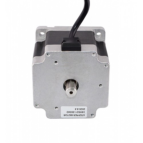 Keyway Dual Shaft Nema 34 CNC Stepper Motor 4.5Nm(637.25oz.in) 5.5A 86x86x80mm - 34HS31-5504D | StepperOnline AU