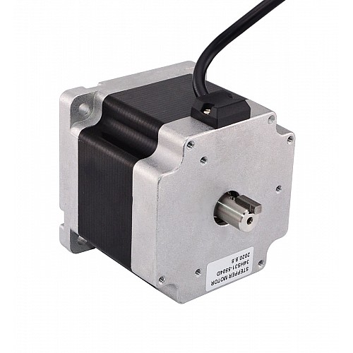 Keyway Dual Shaft Nema 34 CNC Stepper Motor 4.5Nm(637.25oz.in) 5.5A 86x86x80mm - 34HS31-5504D | StepperOnline AU