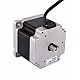 Keyway Dual Shaft Nema 34 CNC Stepper Motor 4.5Nm(637.25oz.in) 5.5A 86x86x80mm - 34HS31-5504D | StepperOnline AU