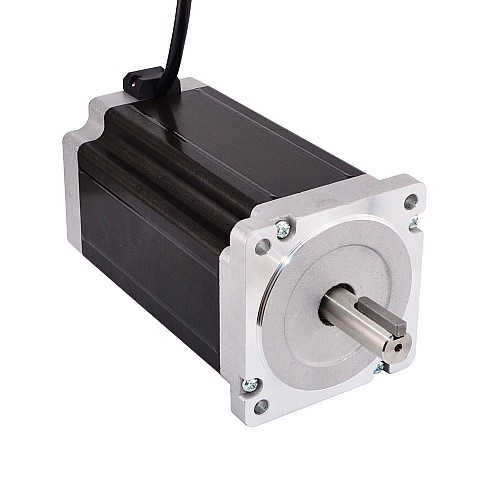 Keyway Dual Shaft Nema 34 Stepper Motor 13Nm(1841oz.in) 5A 86x86x150mm - 34HS59-5004D | StepperOnline AU