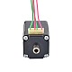 Dual Shaft Nema 8 Hollow Shaft Stepper Motor Bipolar 1.5Ncm(2.12oz.in) 0.49A 20x20x27mm - 8HS12-0494H | StepperOnline AU