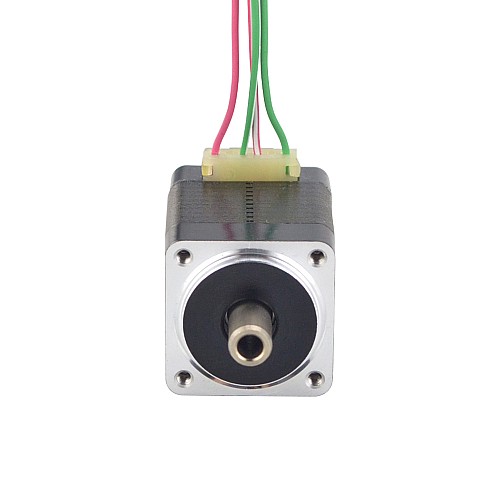 Dual Shaft Nema 8 Hollow Shaft Stepper Motor Bipolar 1.5Ncm(2.12oz.in) 0.49A 20x20x27mm - 8HS12-0494H | StepperOnline AU