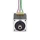 Dual Shaft Nema 8 Hollow Shaft Stepper Motor Bipolar 1.5Ncm(2.12oz.in) 0.49A 20x20x27mm - 8HS12-0494H | StepperOnline AU