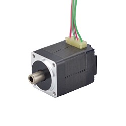 Dual Shaft Nema 8 Hollow Shaft Stepper Motor Bipolar 1.5Ncm(2.12oz.in) 0.49A 20x20x27mm